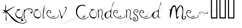 Korolev Condensed Me字体转换